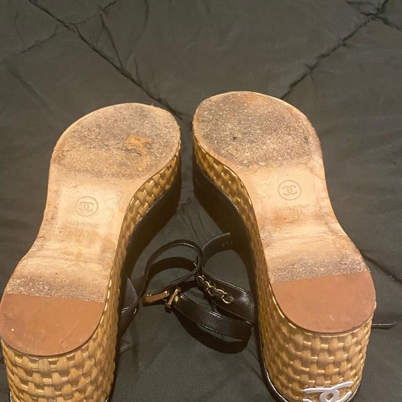 Authentic Chanel Wedges - Picture 4 of 5
